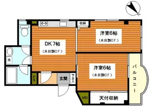 パールハイツ【4階】の間取り