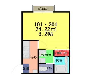 グランデ的場【2階】の間取り