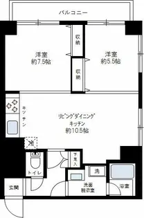 コスモ磯子パークサイド【4階】の間取り