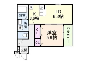 グランシールIII番館【2階】の間取り