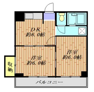 パークノヴァ小手指【3階】の間取り