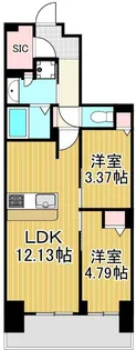 アーバンパーク谷在家【14階】の間取り