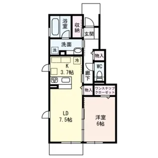 シャルム TAKASAGOII【1階】の間取り
