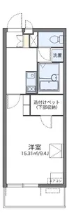 レオパレスけやき【1階】の間取り