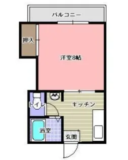 シャンブルボヌール【2階】の間取り