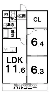 ファミールT【1階】の間取り