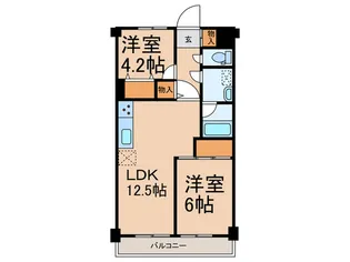 メゾン・ラ・ポート【2階】の間取り
