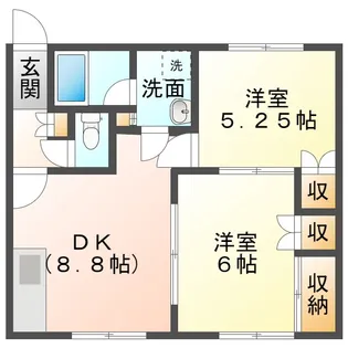 サンハイツE・K【1階】の間取り