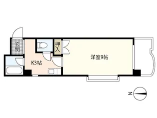 ジュネス山城【2階】の間取り