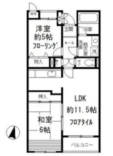 トゥインクル秋津【5階】の間取り