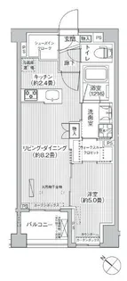 シティカレント目黒学芸大学【3階】の間取り
