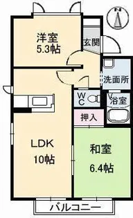 パークアベニュー 1号【2階】の間取り