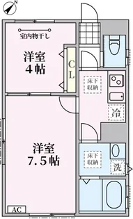 ヴェスタII【1階】の間取り
