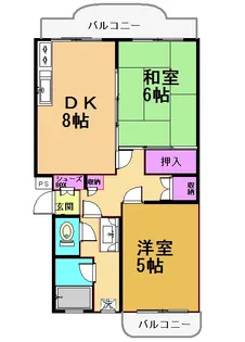レジデンス八雲台【2階】の間取り