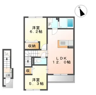 フルラージュ【2階】の間取り