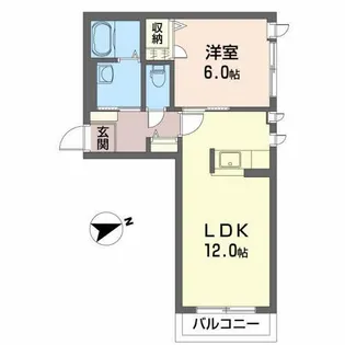 シャーメゾンサリーA【1階】の間取り