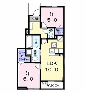 カーサみやびVIII【1階】の間取り