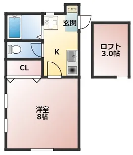 パーシモン西が丘【2階】の間取り