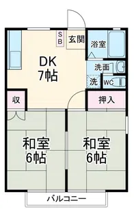 パナハイツ中央三谷120【2階】の間取り