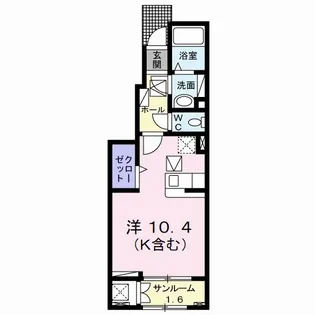 ベルデ ハイム【1階】の間取り