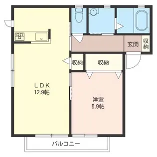 ソレアード【2階】の間取り