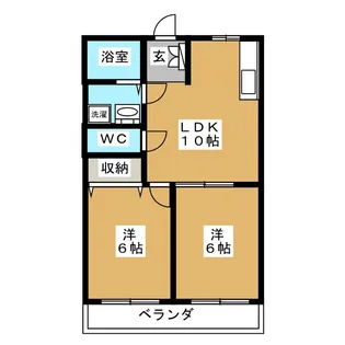 アムールムーン【2階】の間取り