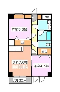 メゾン滝野川【5階】の間取り