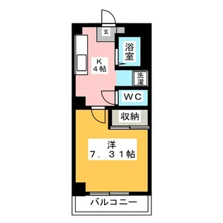グランドール中村橋【1階】の間取り