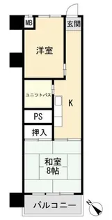 大森永谷マンション【6階】の間取り