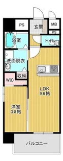 リベール大津【1階】の間取り