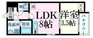 セブンプロート坂西【3階】の間取り