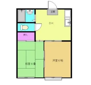 田中ハイツI【2階】の間取り