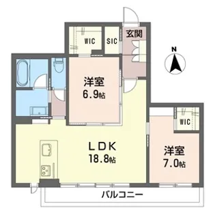 BELUCE【1階】の間取り