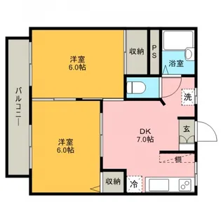 フローレンスすず【1階】の間取り