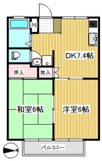 キャステール祐【2階】の間取り