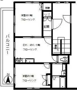 レジデンス白脩【2階】の間取り