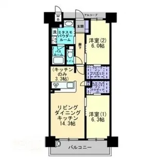 アルファスマート丸亀駅II【10階】の間取り