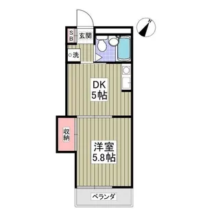 滝マンション第三春来【2階】の間取り