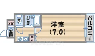 ヴィラカイチ【4階】の間取り