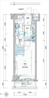 メインステージ錦糸町VIエグザ【7階】の間取り