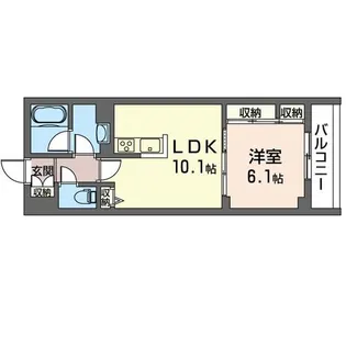 ルガール荻窪【2階】の間取り