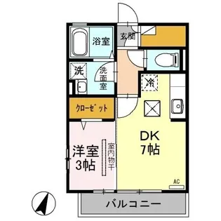 グランブリック【1階】の間取り