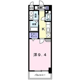 ハッピー デン【4階】の間取り
