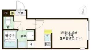 トレフェリクス東十条【1階】の間取り