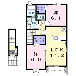 アイリン タウン C【2階】の間取り