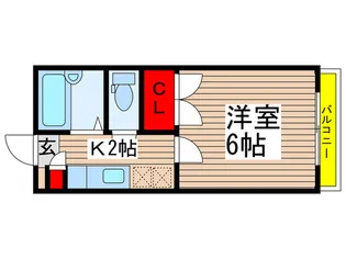 ピア・デュ-ク【2階】の間取り
