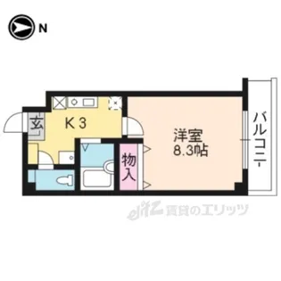 サンパティック参番館【3階】の間取り