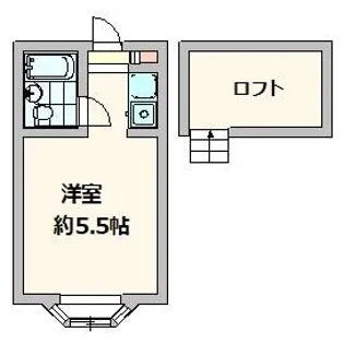 ブルースカイツルセ【1階】の間取り