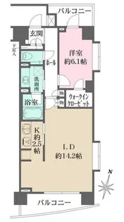 グルックハイム紀尾井町【4階】の間取り