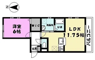 ペアレント西新井【1階】の間取り
